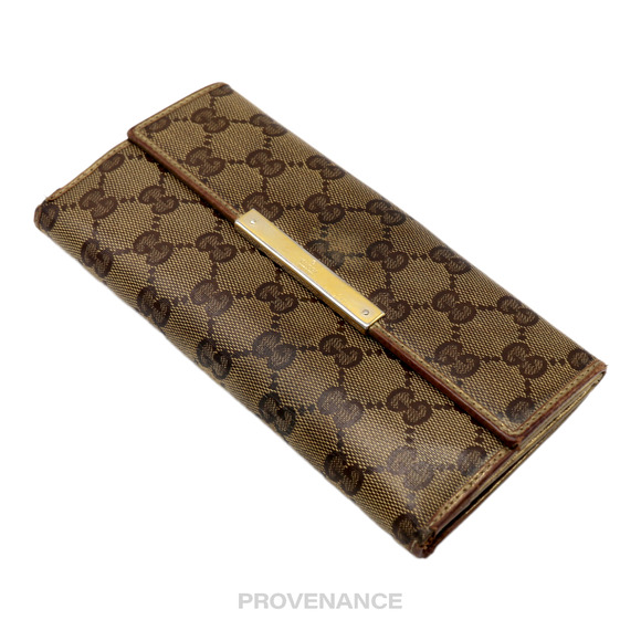 🔴 Gucci Long Wallet - GG Supreme Bronze - Picture 4 of 8